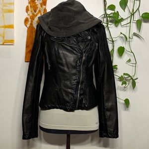 Free People Vegan Leather Moto Jacket